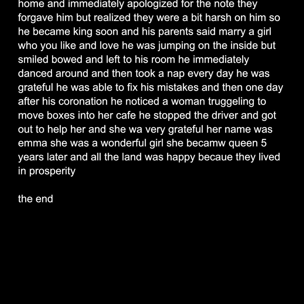 Black stories I wrote 10